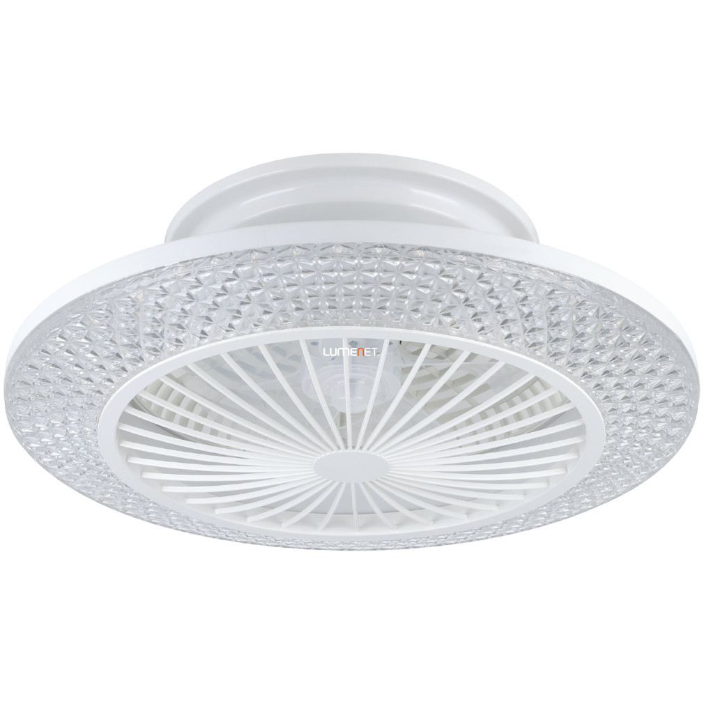 Ventilator de tavan LED lampă cu telecomandă 3X12,6 W, cool-melt alb, alb (Malinska)