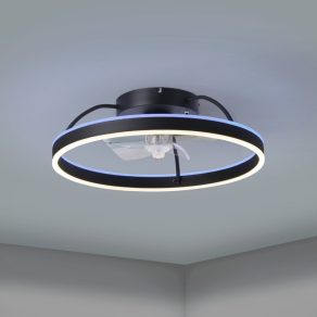   Lampă LED cu telecomandă pentru tavan ventilat - Marinella Eglo 35193, 4000 lm, 3000-6500 K+RGB, luminozitate, temperatură de culoare și culoare reglabile, 30+6 W, 220-230 V