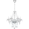Candelabru din cristal în stil clasic, cu 6 brațe - Basilano Eglo 39099