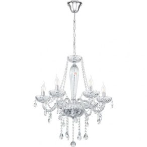   Candelabru din cristal în stil clasic, cu 6 brațe - Basilano Eglo 39099