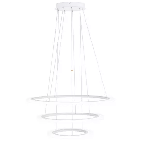   Lampă suspendată cu LED reglabilă, 18,5+30,5+42,5 W, alb cald, culoare albă - Penaforte Eglo 39274
