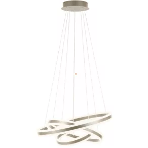   Lampă LED suspendată cu intensitate reglabilă 34+65+78 W, alb cald, bej-opal - Tonarella Eglo 39314