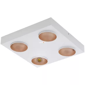   Spot LED cu intensitate reglabilă 4x3,3 W, alb cald, cupru alb-roșu - Ronzano Eglo 39377