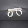 Lampă LED de tavan 2x5 W, alb cald, culoare alb-crom - Albariza Eglo 39585