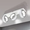 Lampă LED de tavan 3x5 W, alb cald, culoare alb-crom - Albariza Eglo 39586