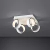 Lampă LED de tavan 4x5 W, alb cald, culoare alb-crom - Albariza Eglo 39587