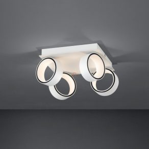   Lampă LED de tavan 4x5 W, alb cald, alb-crom - Albariza Eglo 39587