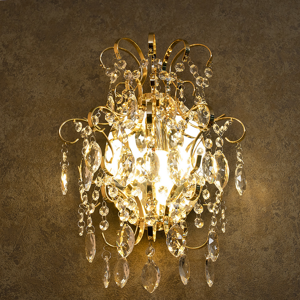 Lampa de perete din cristal, auriu - Fenoullet Eglo 39604