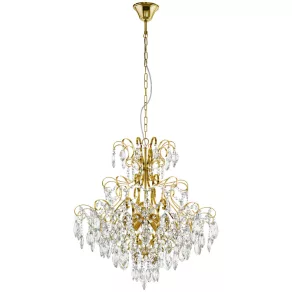   Lustră de cristal în nuanță de alamă - Fenoullet Eglo 39605