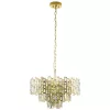 Lustră de cristal aurie, stil Art Deco - Calmeilles Eglo 39613