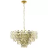 Lustră din cristal auriu în stil Art Deco, 78 cm - Calmeilles Eglo 39614