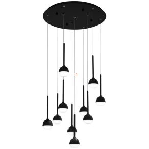   Lampă LED suspendată cu intensitate reglabilă 10x4,5 W, alb cald, 58 cm, negru - Nucetto Eglo 39714