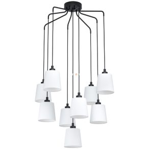   Candelabru cu suspensie cu cablu în culoare albă, 9 brațe - Bernabetta Eglo 39738
