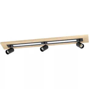   Lampă LED de tavan 2x12 W, alb cald, în culorile maro-negru-alb - Torrestralle Eglo 39749