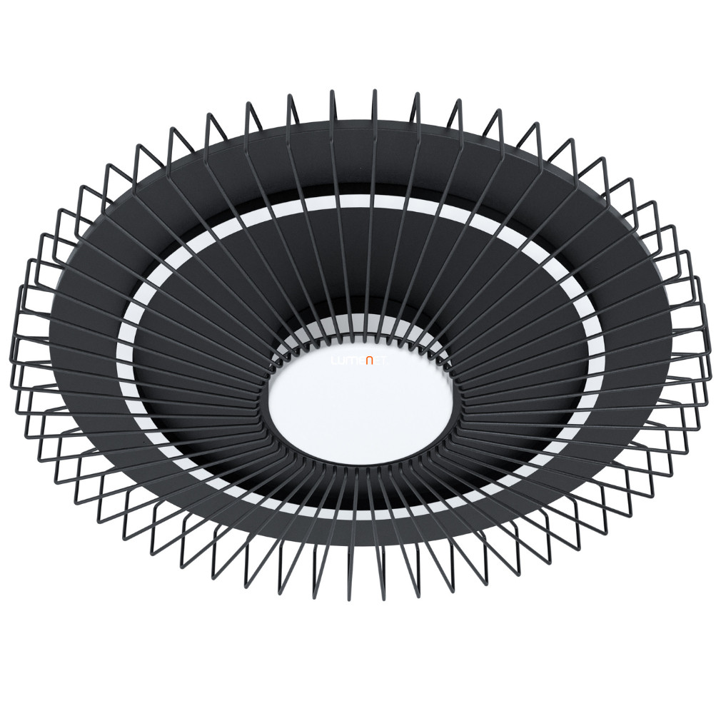 Plafon LED 22,5+12 W, alb cald, negru (Badaleos)