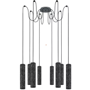   Lustră reglabilă cu cablu negru, în stil minimalist, cu aspect de terrazzo - Mentalona Eglo 39824