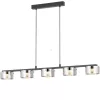 Lampă suspendată cu LED reglabilă, 5x5,4 W, alb cald, negru-fum - Copillos Eglo 39875