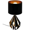 Lampă de masă decorativă, în culorile negru și cupru roșu, 51 cm - Carlton 5 Eglo 43077, cu 1 soclu E27