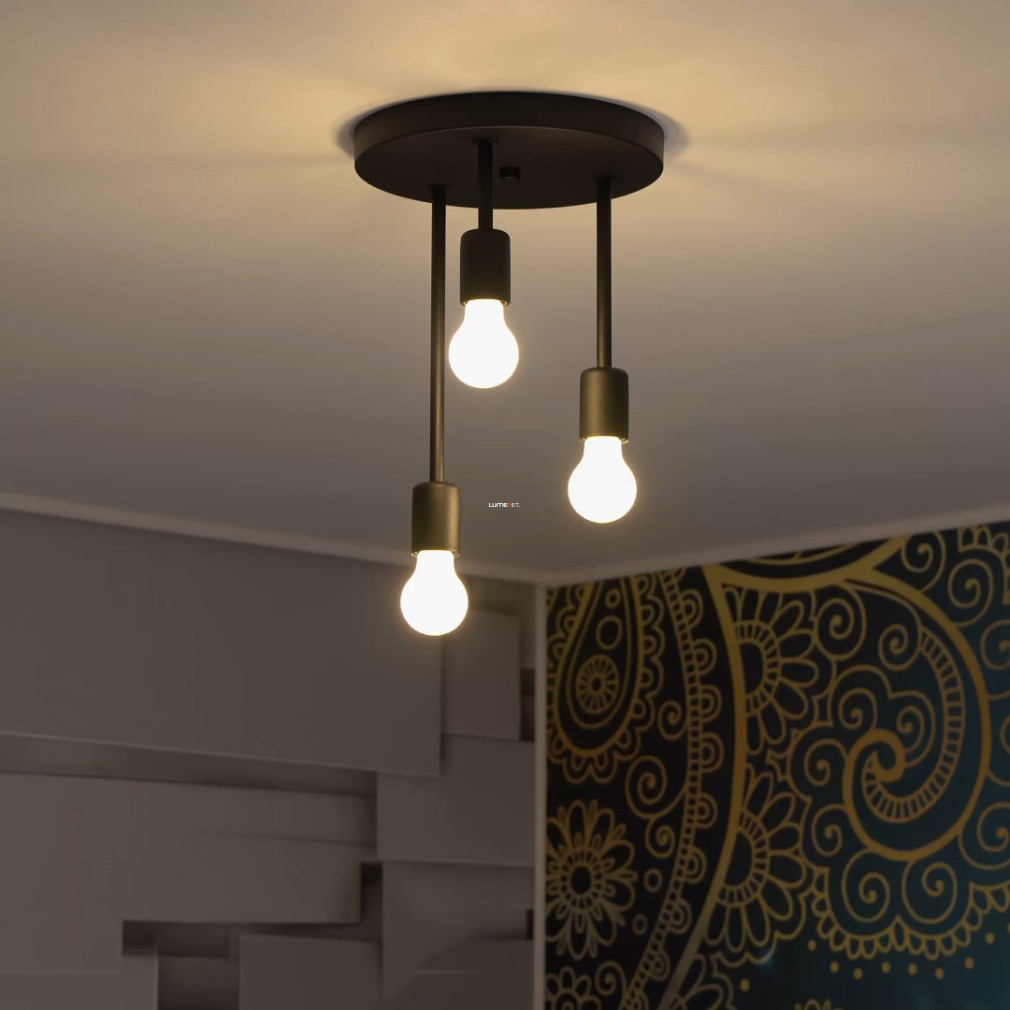 Lampa de tavan cu trei becuri, negru - Wilmcote Eglo 43126