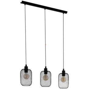   Lampă suspendată cu trei socluri, negru - Wrington Eglo 43333