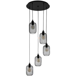   Lampă suspendată cu cinci socluri, negru - Wrington Eglo 43334