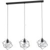 Lampă suspendată cu trei socluri, 24x90,5 cm, negru - Straiton Eglo 43361