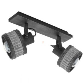 Aplică cu două prize, gri-negru - Turrock Eglo 43445