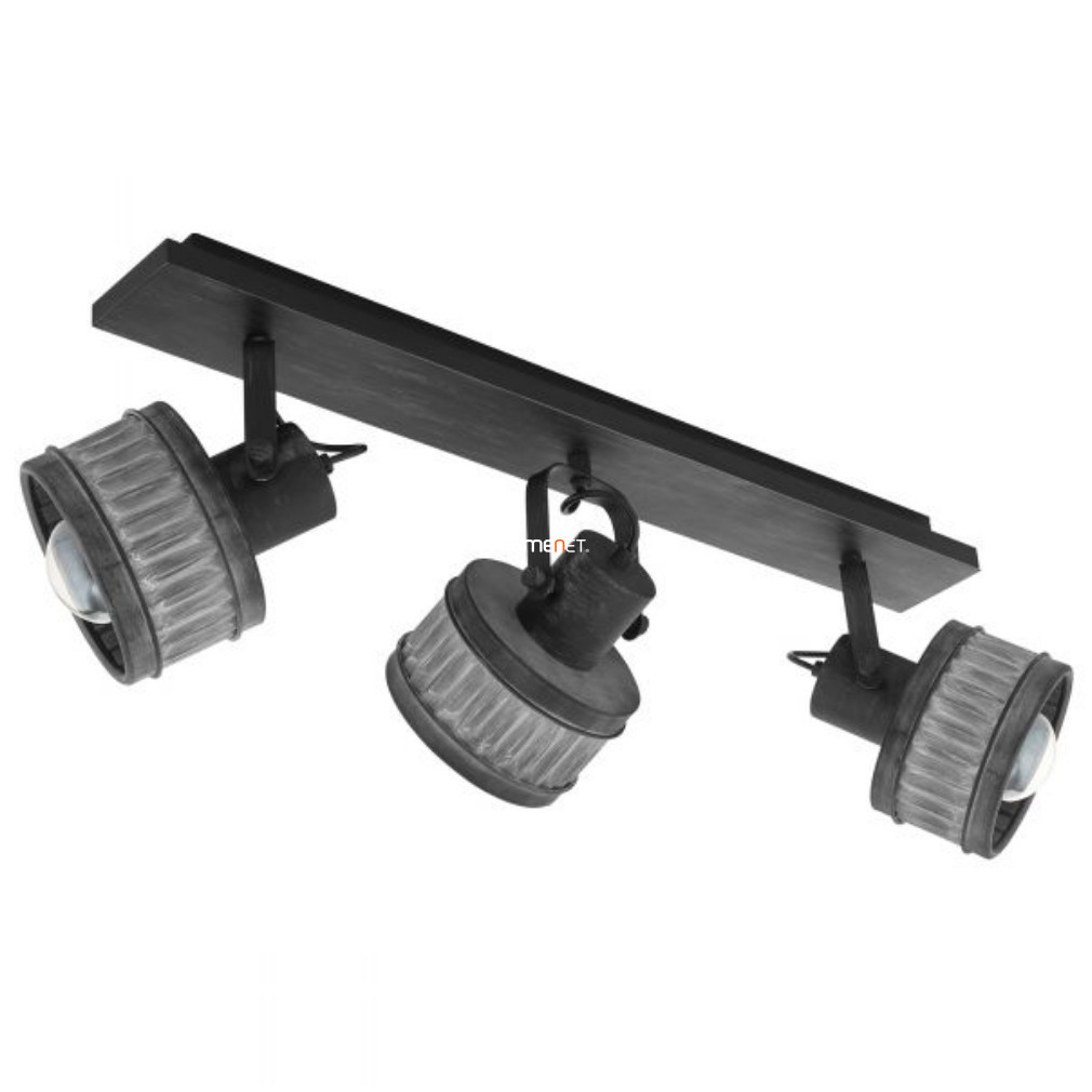 Lampa de tavan cu trei becuri, gri-negru - Turrock Eglo 43446