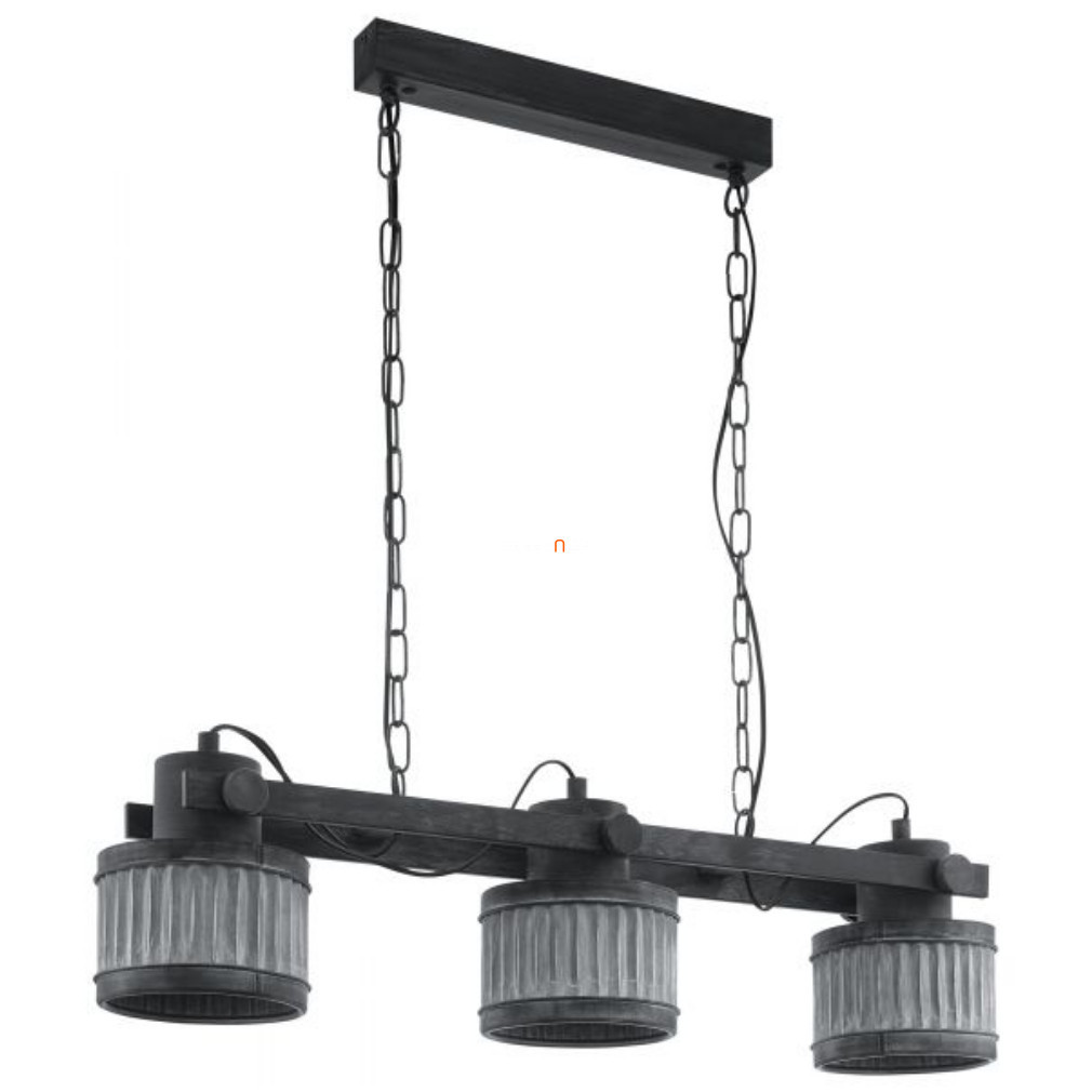 Lampă suspendată cu trei becuri, gri-negru - Turrock Eglo 43447