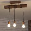 Lampă de tavan cu trei socluri, finisaj maro antic - Townshend Eglo 43522