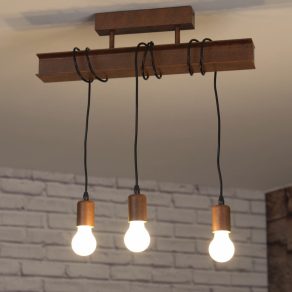   Lampă de tavan cu trei socluri, finisaj maro antic - Townshend Eglo 43522