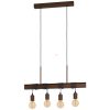 Lampă suspendată cu patru socluri, finisaj maro antic - Townshend Eglo 43523