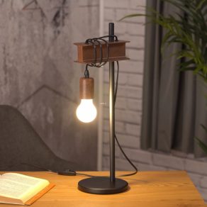   Lampă de masă maro, 50 cm - Townshend Eglo 43525, cu soclu 1xE27