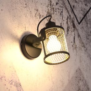 Lampă spot, alamă neagră - Dellow Eglo 43531