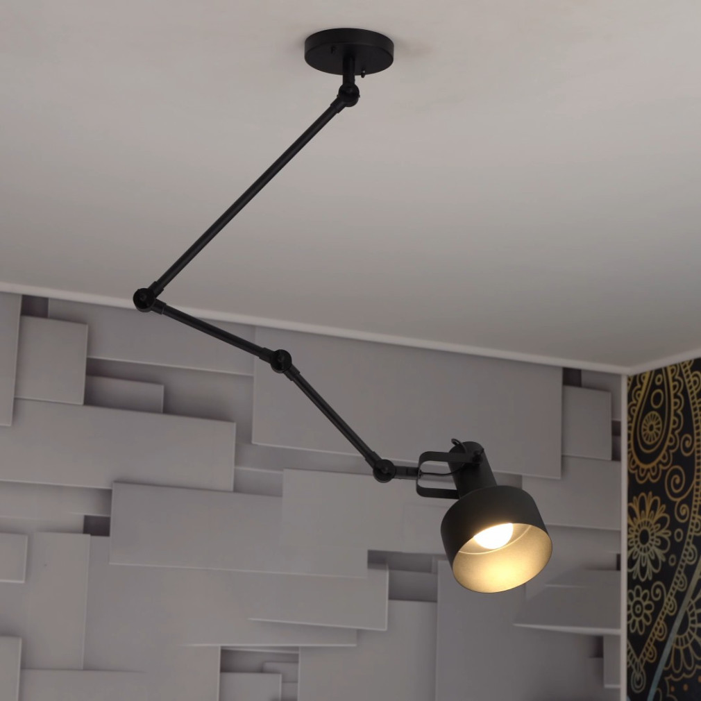 Lampa de tavan cu brațe, negru - Takeley Eglo 43561