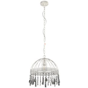   Candelabru cu decorațiuni din cristal, abajur deschis - Steeleville Eglo 43587