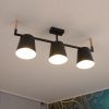 Lampă de tavan cu trei socluri, culoare negru-maro-bej - Lacey Eglo 43611