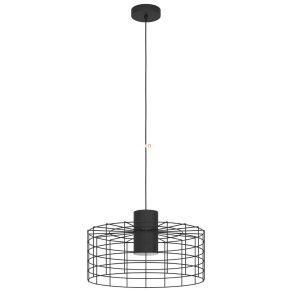 Lampă suspendată, 48 cm, alb-negru - Milligan Eglo 43628