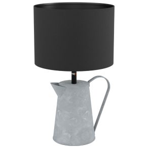   Lampă de masă, bază gri în formă de ulcior, 43 cm - Kensal Eglo 43642, cu soclu 1xE27