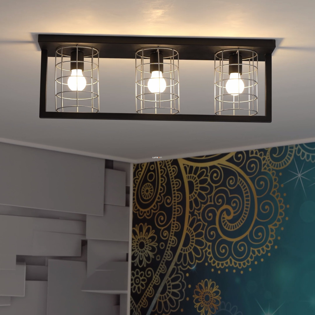 Lampa de tavan cu trei becuri, negru - Jubily Eglo 43661