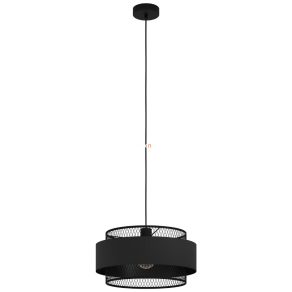Lampă suspendată, neagră - Bazely Eglo 43668