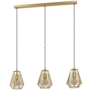   Lampă suspendată cu trei socluri, culoare auriu - Stype Eglo 43696