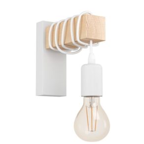 Aplică de perete, culoare alb-lemn - Townshend Eglo 43706