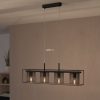 Lampă suspendată cu patru socluri, negru - Catterick Eglo 43773