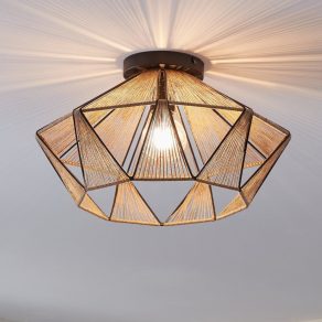 Lampă de tavan, negru și maro - Adwickle Eglo 43775