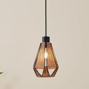 Lampă suspendată, culoare negru-maro - Adwickle Eglo 43776