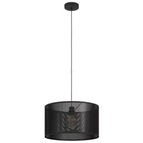   Lampă suspendată cu abajur din plasă metalică, 45 cm - Manby Eglo 43795, cu soclu 1xE27, 220-240 V