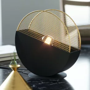   Lampa de masă în negru și auriu, 28,5 cm - Mumbles Eglo 43813, cu soclu 1xE27, 220-240 V