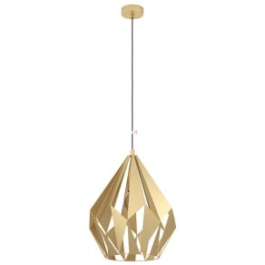   Lampă suspendată, 38,5 cm, culoare auriu - Carlton Eglo 43815