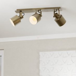   Lampă spot cu trei socluri, auriu și alb - Southery Eglo 43819